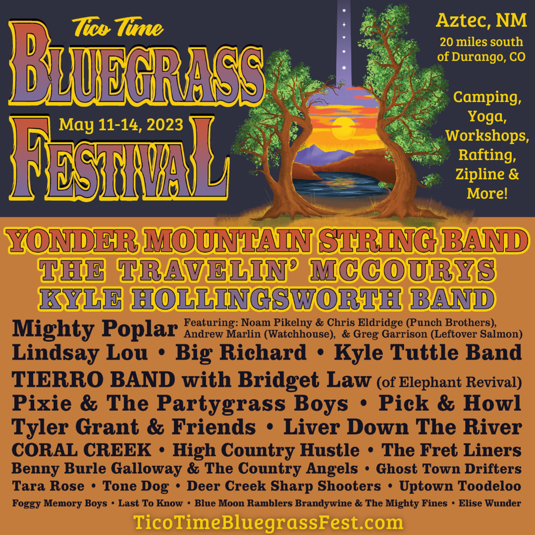 TICO TIME BLUEGRASS FESTIVAL Announces 2023 Lineup Grateful Web